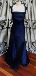 ALFRED SUNG NAVY SZ 12 $255 FORMAL GOWN DRESS